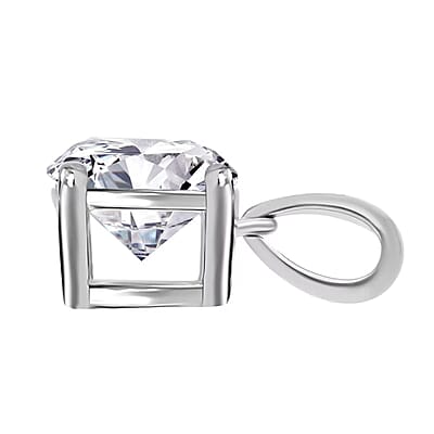 IGI Certified Luxuriant Lab Grown Diamond E-F VS 1.00 ctw Solitaire Pendant without Chain in 14K White Gold (Del. in 10-15 Days)