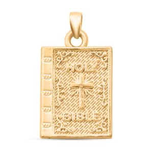 Doorbuster Holy Bible Cross Pendant in 24K Yellow Gold 1.30 Grams