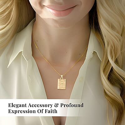 Holy Bible Cross Pendant without Chain in 24K Yellow Gold 1.30 Grams