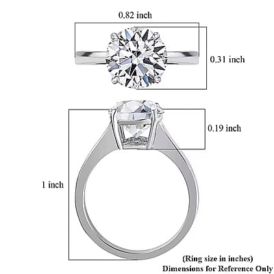 IGI Certified Luxuriant Lab Grown Diamond E-F VS 2.00 ctw Solitaire Ring in 14K White Gold (Size 10.0)