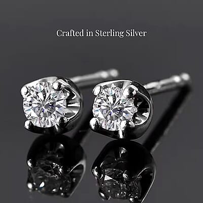 Rhodium Over Sterling Silver / 0.20 - Product card gallery slide 4 (10177724678457)