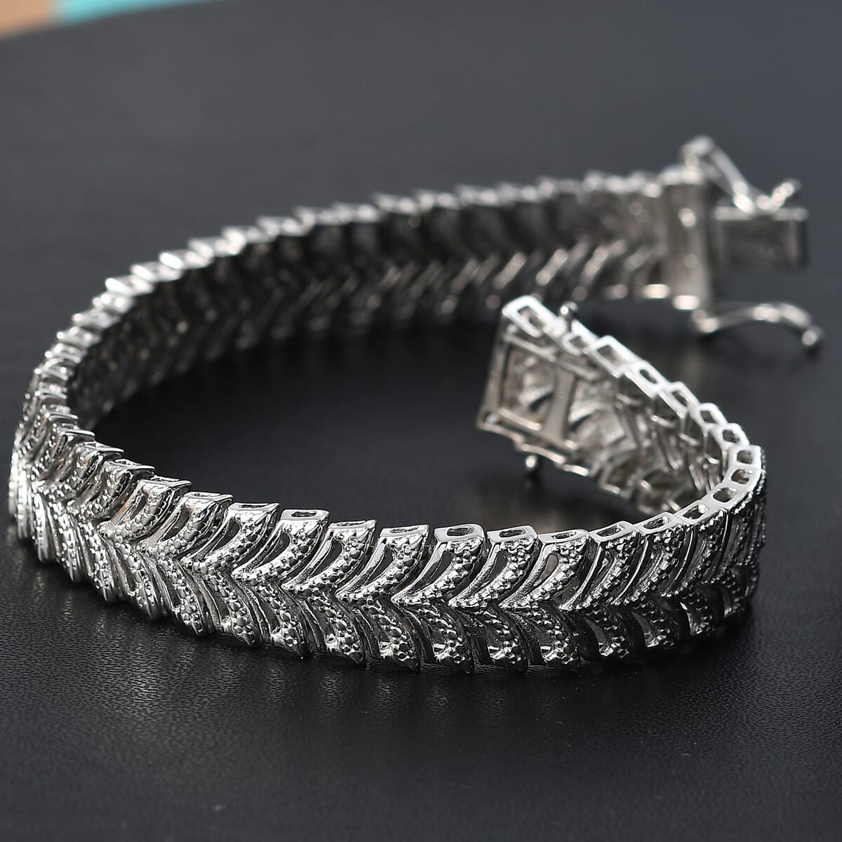 Karis Diamond Accent Bracelet in Platinum Bond (7.25 In) image number 1