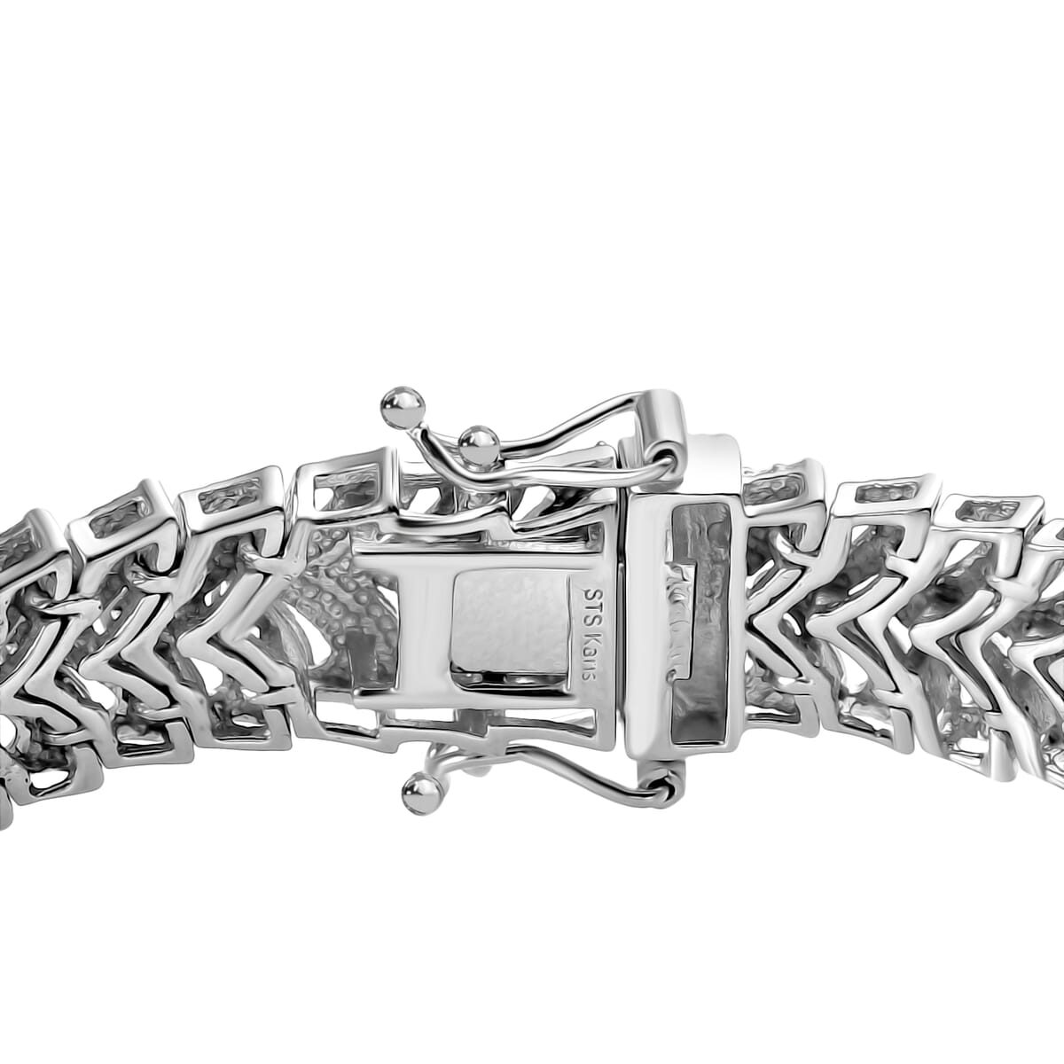Karis Diamond Accent Bracelet in Platinum Bond (7.25 In) image number 3