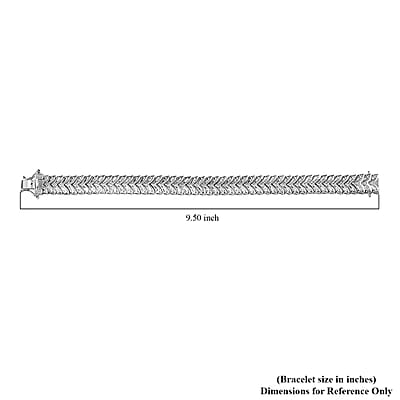 Karis Diamond Accent Bracelet in Platinum Bond (7.25 In)
