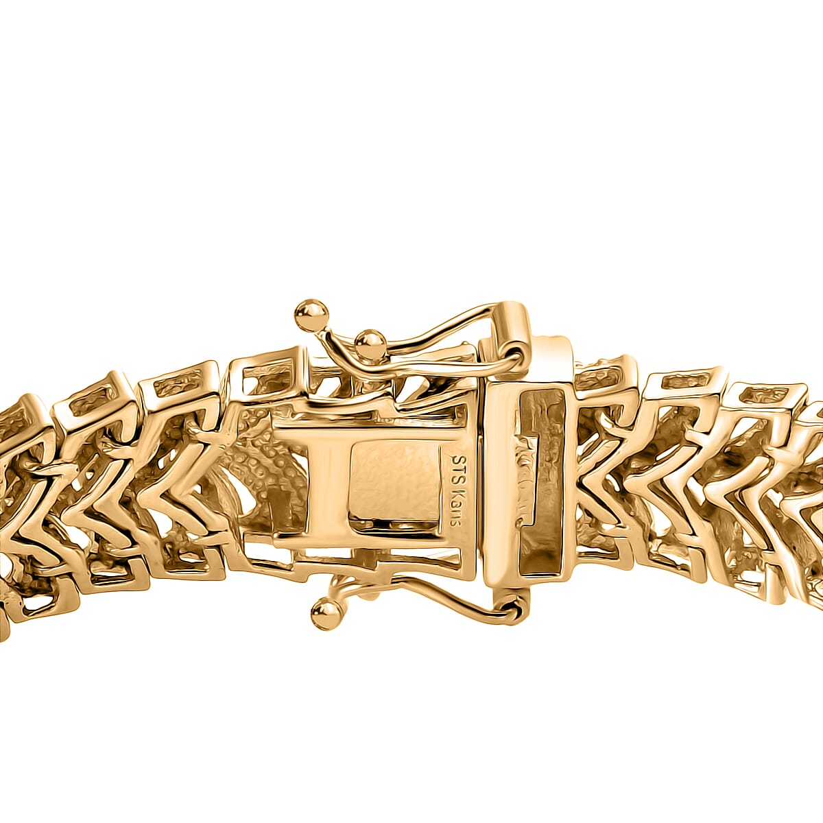 Karis Diamond Accent Bracelet in 18K YG Plated (7.25 In) image number 3