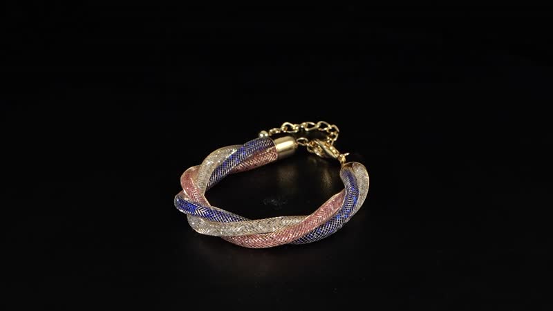 Doorbuster Multi Color Austrian Crystal Bracelet in Goldtone (8-10In)