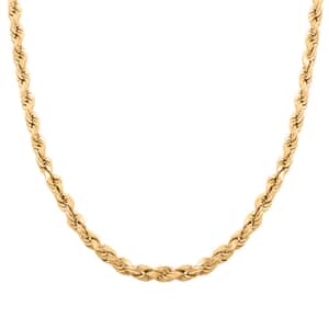 4.7mm Diamond-cut Rope Chain Necklace in 10K Yellow Gold 14.3 Grams 28 Inches