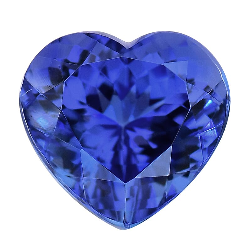 AAAA Tanzanite (Hrt 7 mm) 1.25 ctw