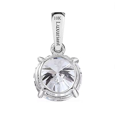 IGI Certified Luxuriant Lab Grown Diamond E-F VS 2.00 ctw Solitaire Pendant without Chain in 10K White Gold 