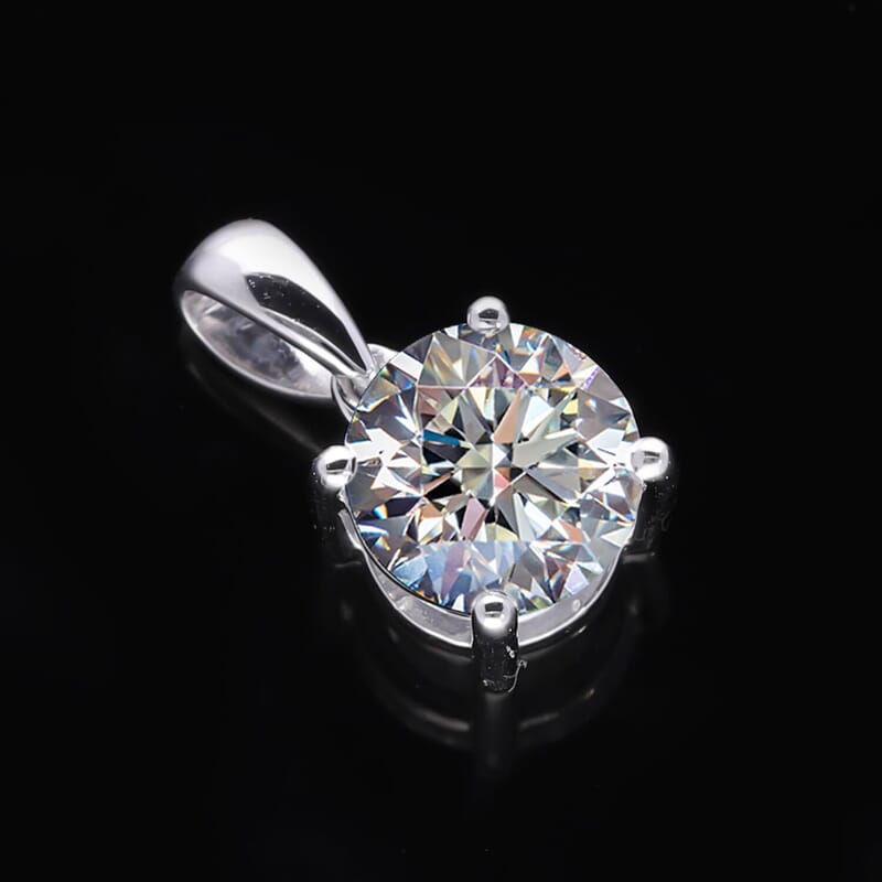 IGI Certified Luxuriant Lab Grown Diamond E-F VS 3.00 ctw Solitaire Pendant in 10K White Gold (Del. in 10-15 Days)