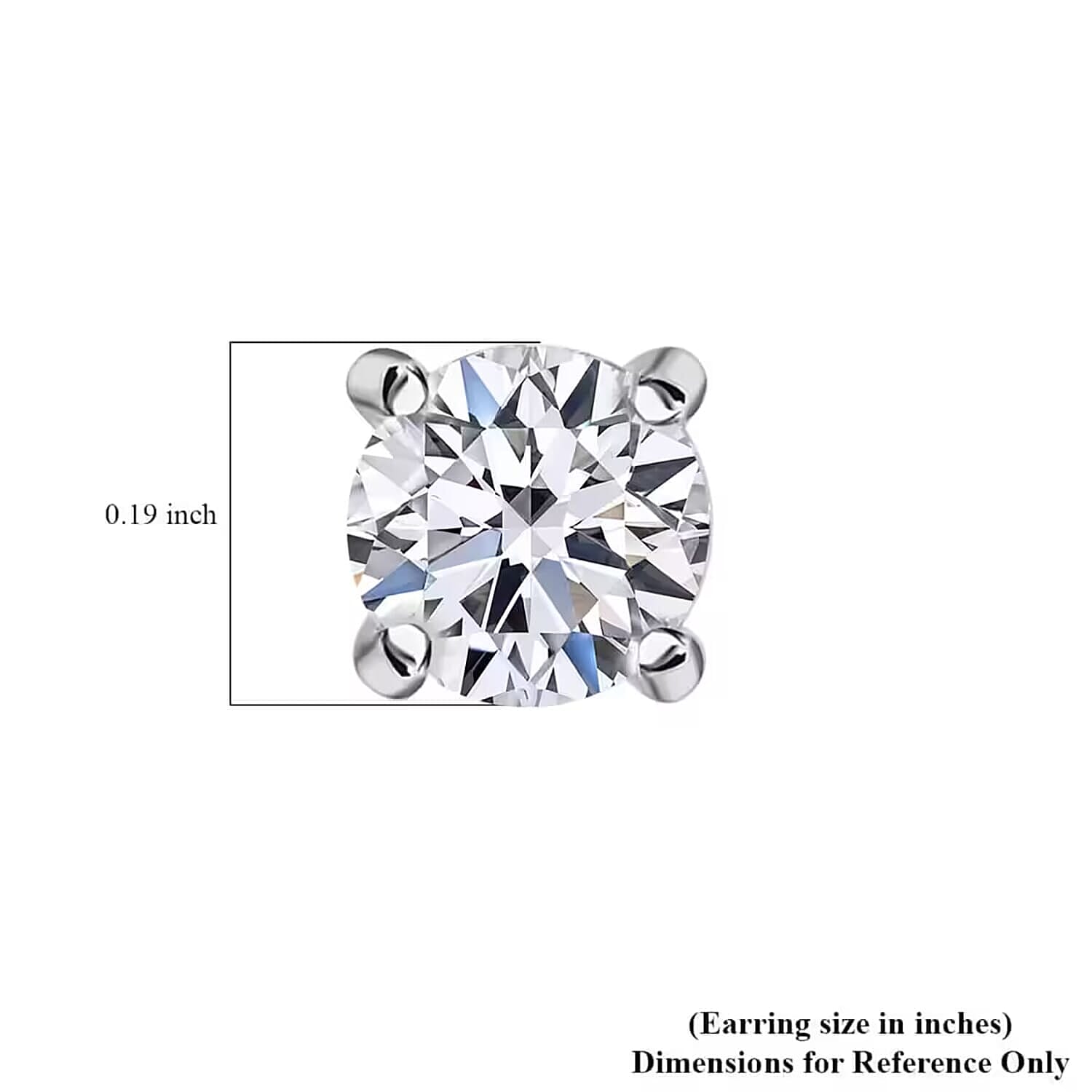 IGI Certified Luxuriant Lab Grown Diamond E-F VS 3.00 ctw Solitaire Stud Earrings in 10K White Gold