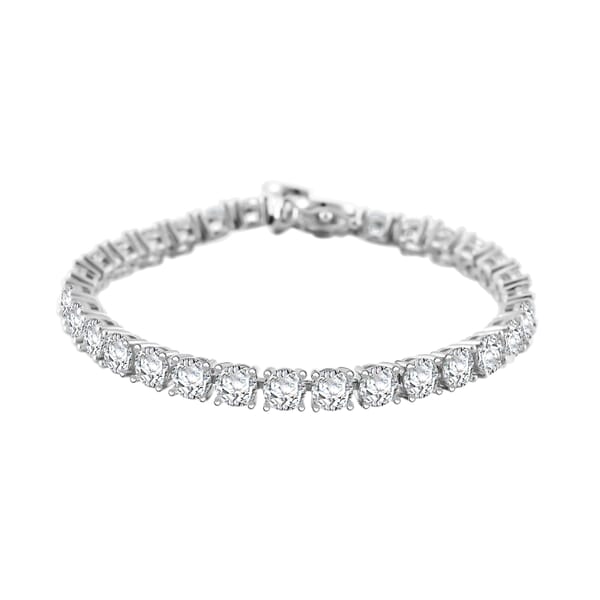 Moissanite and Yellow Sapphire 13.10 ctw Tennis Bracelet