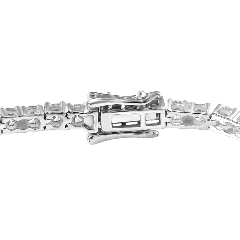 Luxuriant Lab Grown Diamond E-F VS 5.00 ctw Tennis Bracelet in 10K White Gold (6.50 In) (Del. in 10-15 Days)