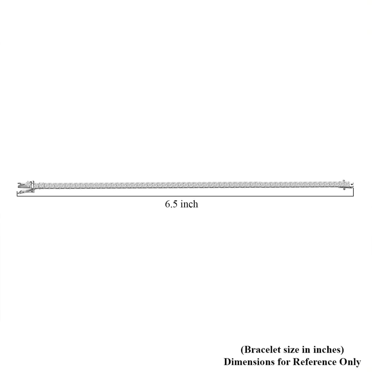 14K White Gold Luxuriant Lab Grown Diamond (E-F, VS) Tennis Bracelet (8.00 In) (Del. in 10-15 Days) 5.00 ctw image number 4