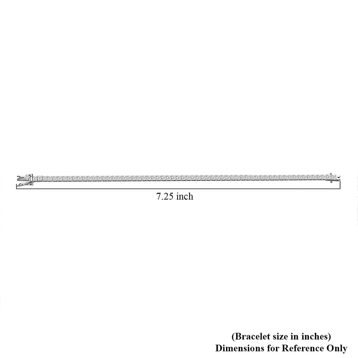 14K White Gold Luxuriant Lab Grown Diamond (E-F, VS) Tennis Bracelet (8.00 In) (Del. in 10-15 Days) 5.00 ctw image number 6