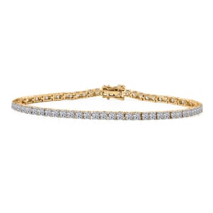 Luxuriant Lab Grown Diamond E-F VS 5.00 ctw Tennis Bracelet in 10K Yellow Gold (8.00 In)