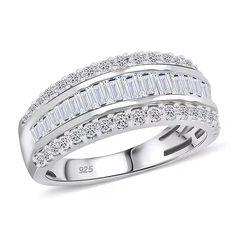 Luxuriant Lab Grown Diamond G SI 1.02 ctw Ring in Sterling Silver (Size 10.0)