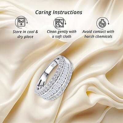 Luxuriant Lab Grown Diamond G SI 1.02 ctw Ring in Sterling Silver (Size 10.0)