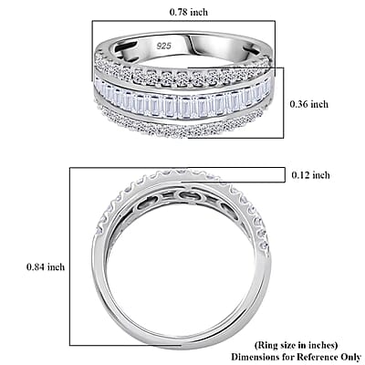 Luxuriant Lab Grown Diamond G SI 1.02 ctw Ring in Sterling Silver (Size 10.0)