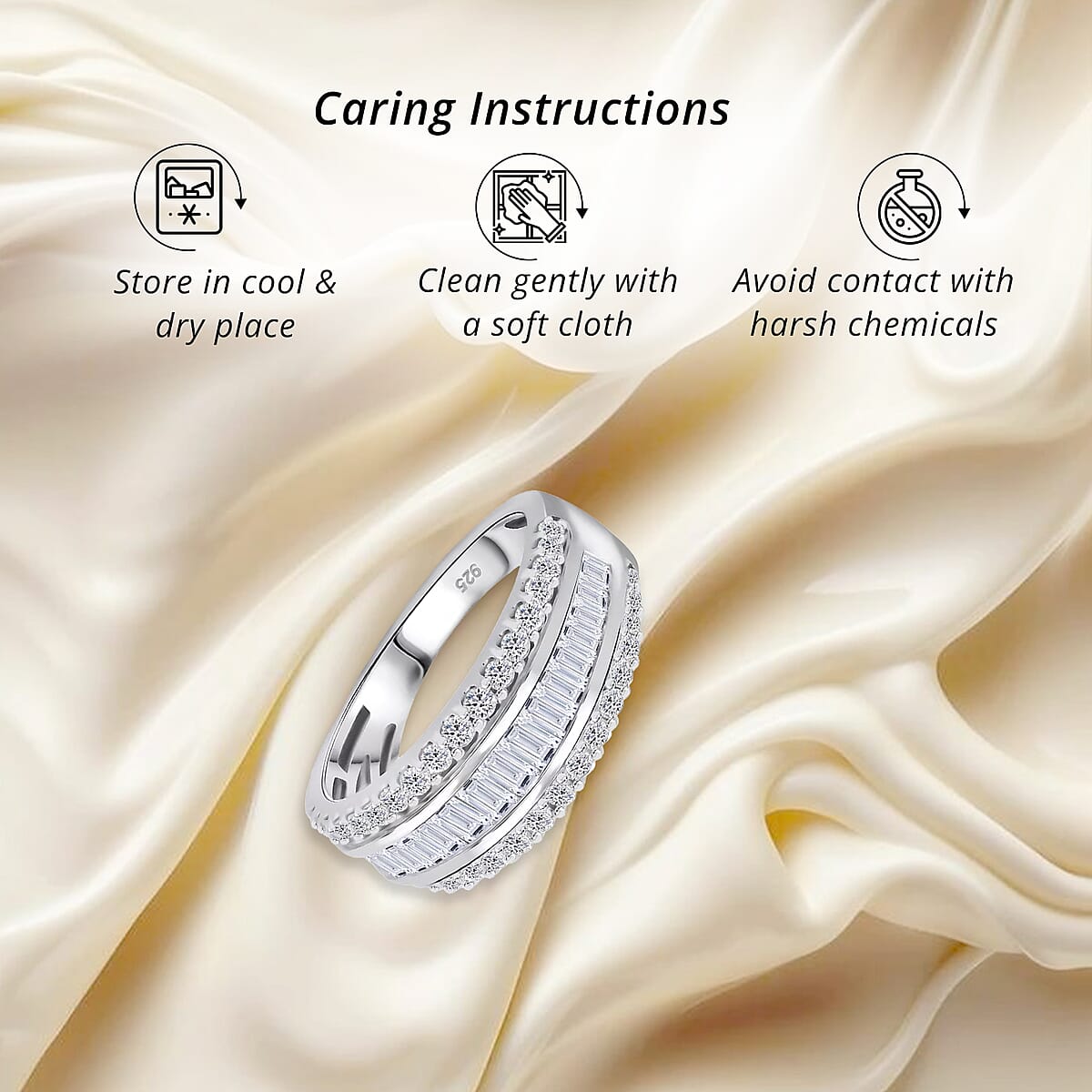 Luxuriant Lab Grown Diamond (G, SI) Ring in Sterling Silver (Size 10.5) 1.02 ctw image number 6