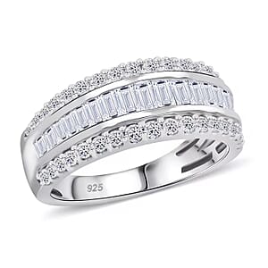 Luxuriant Lab Grown Diamond (G, SI) Ring in Sterling Silver (Size 9.5) 1.02 ctw