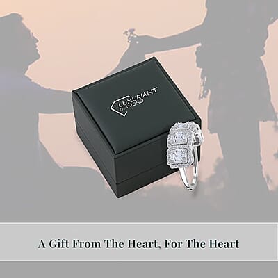 Luxuriant Lab Grown Diamond 1.02 ctw Ring in Sterling Silver (Size 10.0) 