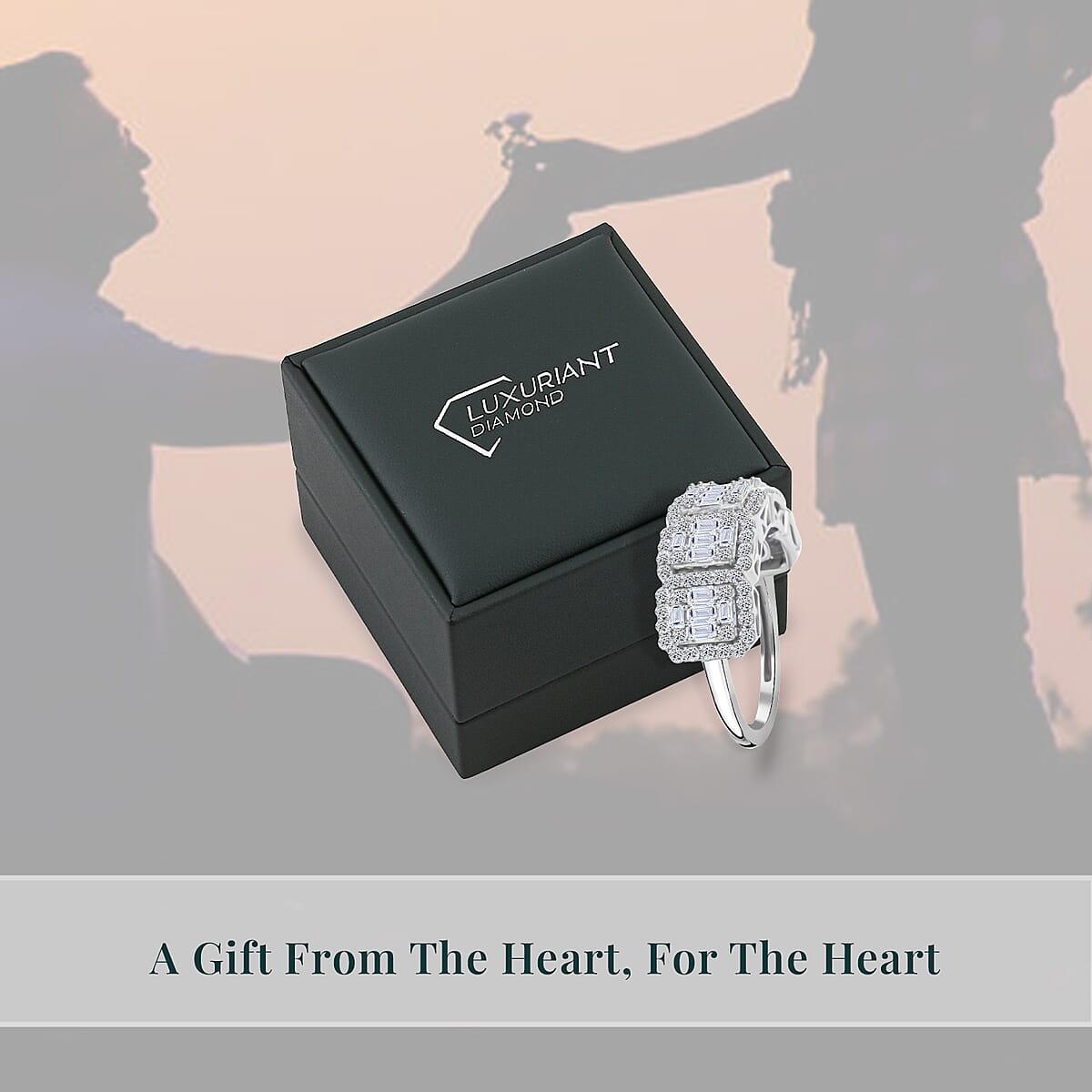 Luxuriant Lab Grown Diamond 1.02 ctw Ring in Sterling Silver (Size 5.0)  image number 6