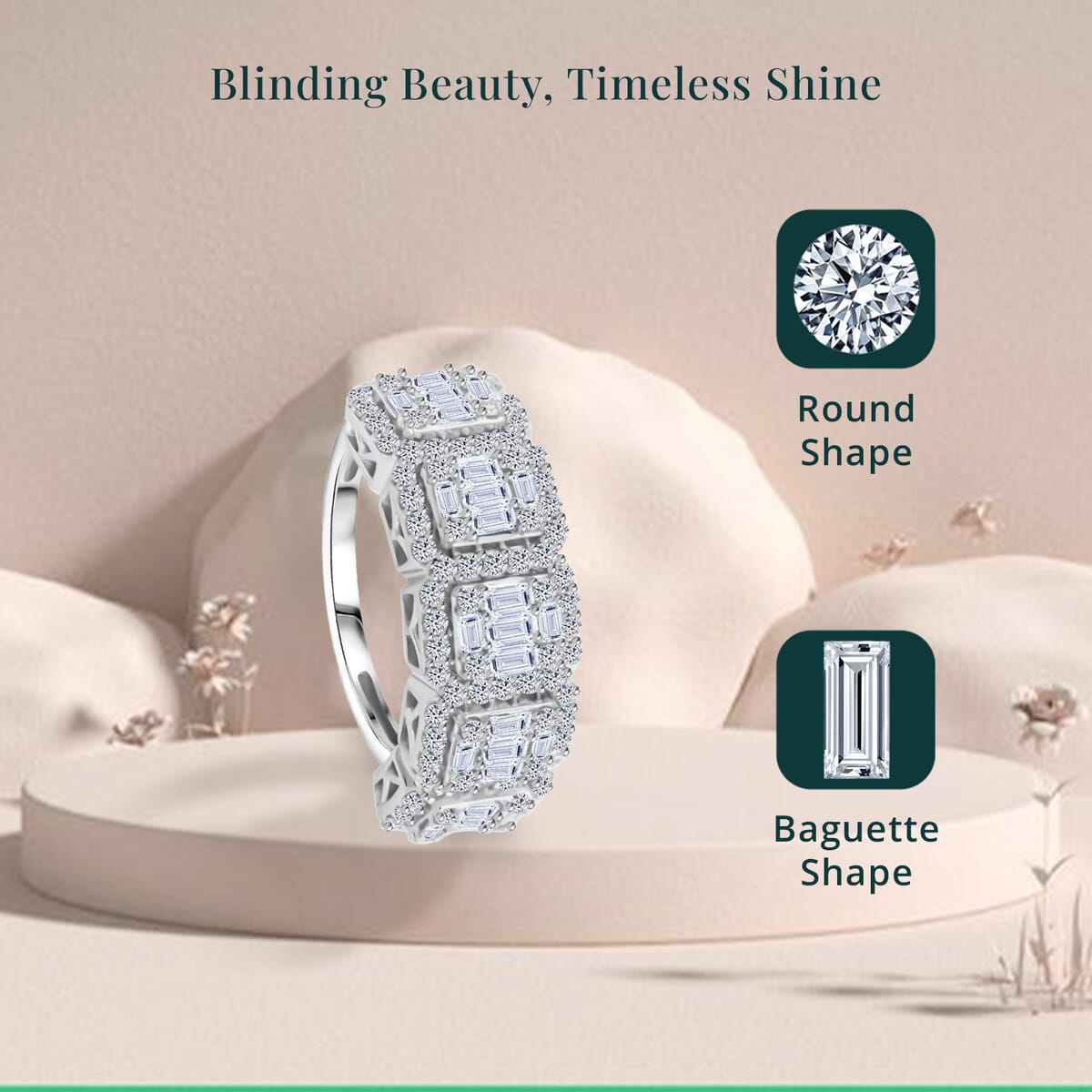 Luxuriant Lab Grown Diamond 1.02 ctw Ring in Sterling Silver (Size 9.0)  image number 5