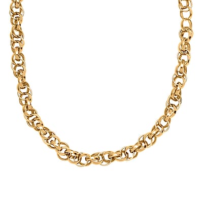 Eternal Link Necklace in 14K YG Over Sterling Silver 25.10 Grams 20 Inches