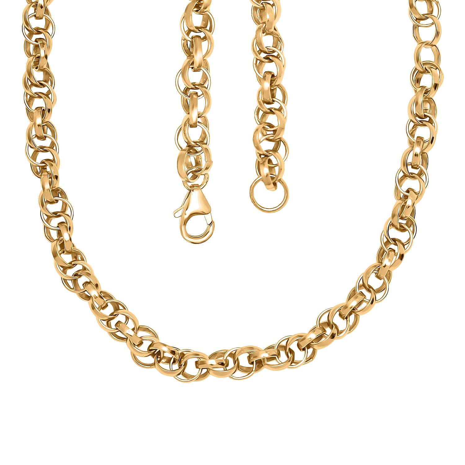 Eternal Link Necklace in 14K YG Over Sterling Silver 25.10 Grams 20 Inches