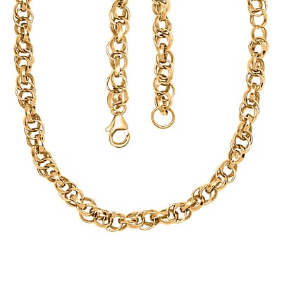 Eternal Link Necklace in 14K YG Over Sterling Silver 25.10 Grams 20 Inches