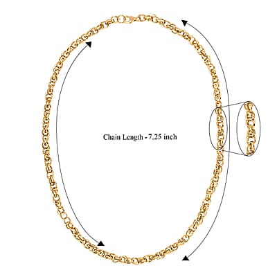 Eternal Link Necklace in 14K YG Over Sterling Silver 25.10 Grams 20 Inches
