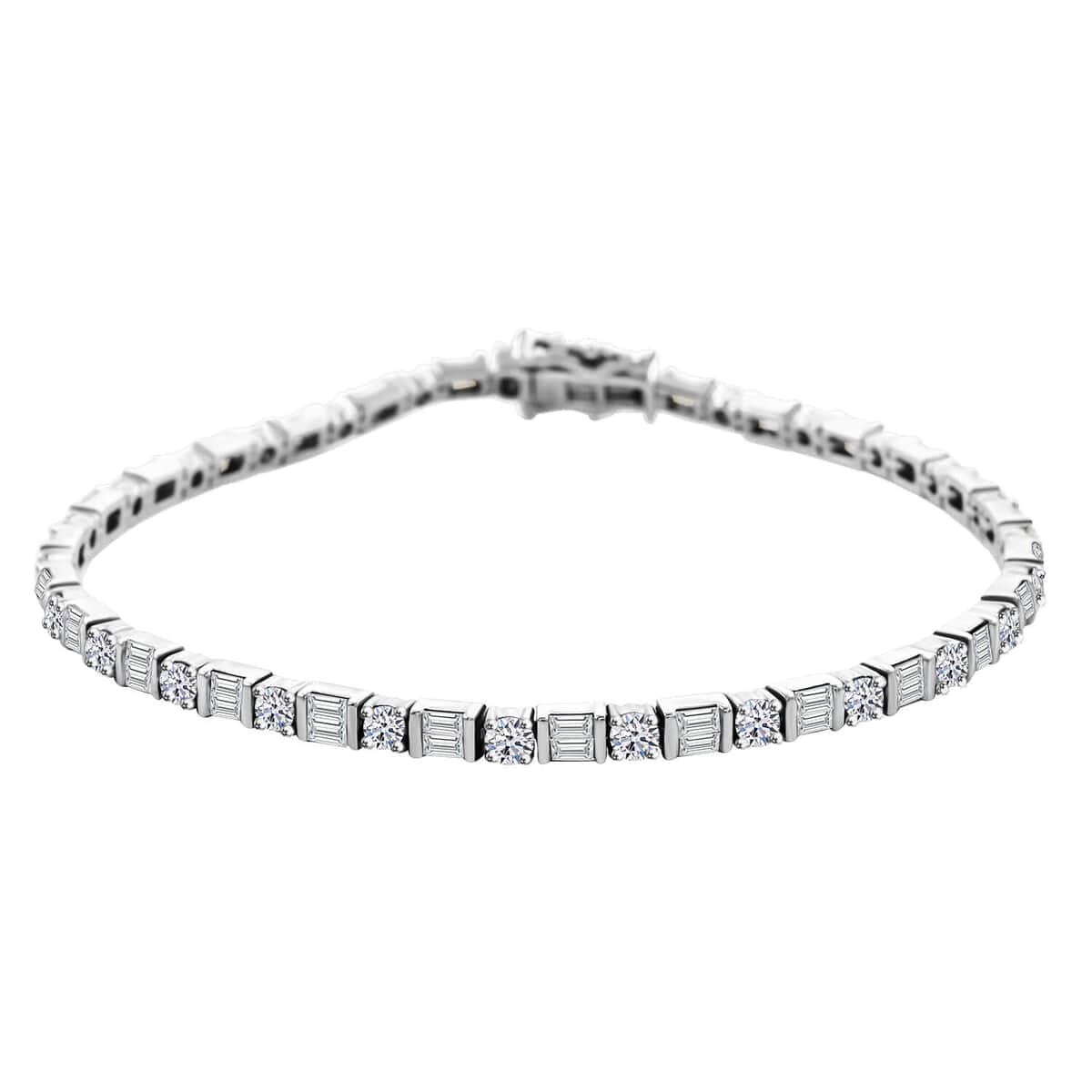 Lab Grown Diamond 3.00 ctw Tennis Bracelet in Sterling Silver (7.25 In) image number 0