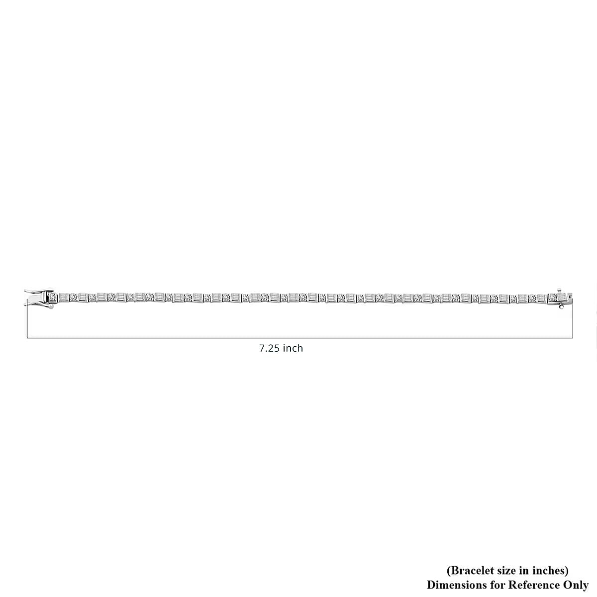 Luxuriant Lab Grown Diamond 3.00 ctw Tennis Bracelet in Sterling Silver (7.25 In) image number 6