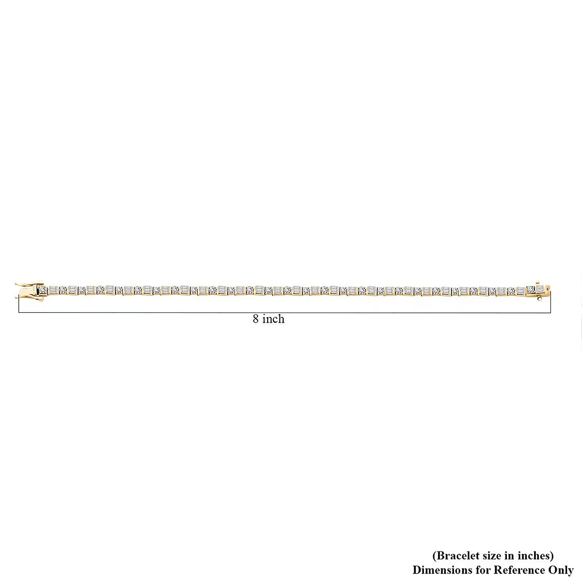 Luxuriant Lab Grown Diamond 3.00 ctw Tennis Bracelet in 14K Yellow Gold Over Sterling Silver (7.25 In) image number 6