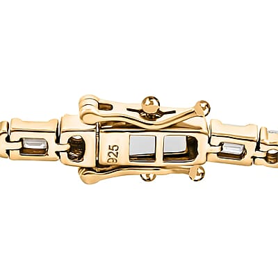 Luxuriant Lab Grown Diamond 3.00 ctw Tennis Bracelet in 14K Yellow Gold Over Sterling Silver (7.25 In)