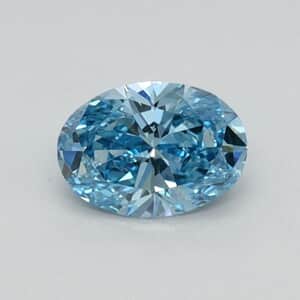 Ankurs Treasure Chest IGI Certified Luxuriant Lab Grown Blue Diamond (VS2) (Oval Mix Mix) 3.00 ctw