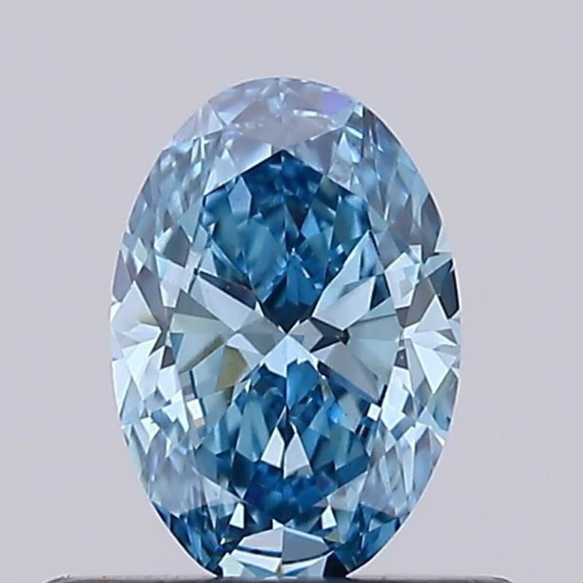 Ankurs Treasure Chest IGI Certified Luxuriant Lab Grown Blue Diamond (VS2) (Oval Mix Mix) 3.00 ctw image number 1