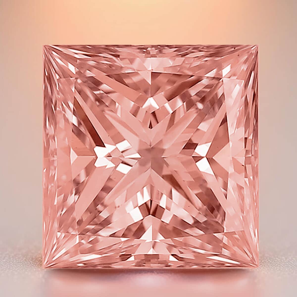 Doorbuster IGI Certified Luxuriant Lab Grown Pink Diamond (VS2) (Princess Cut) 2.00 ctw image number 1