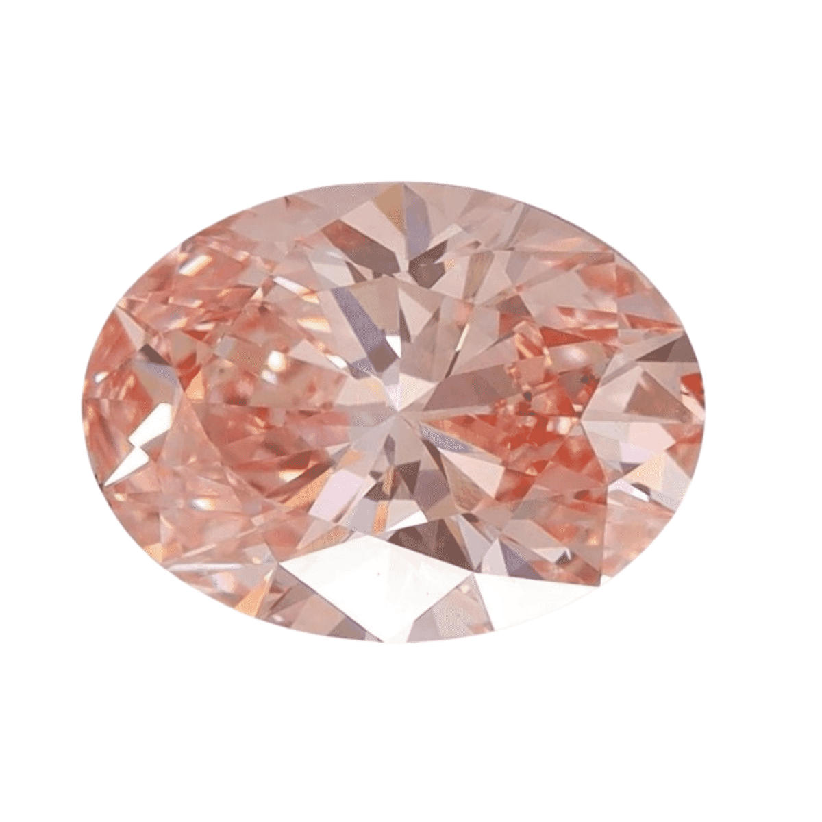 IGI Certified Luxuriant Lab Grown Pink Diamond (Oval) (VS2) 2.50 ctw image number 0