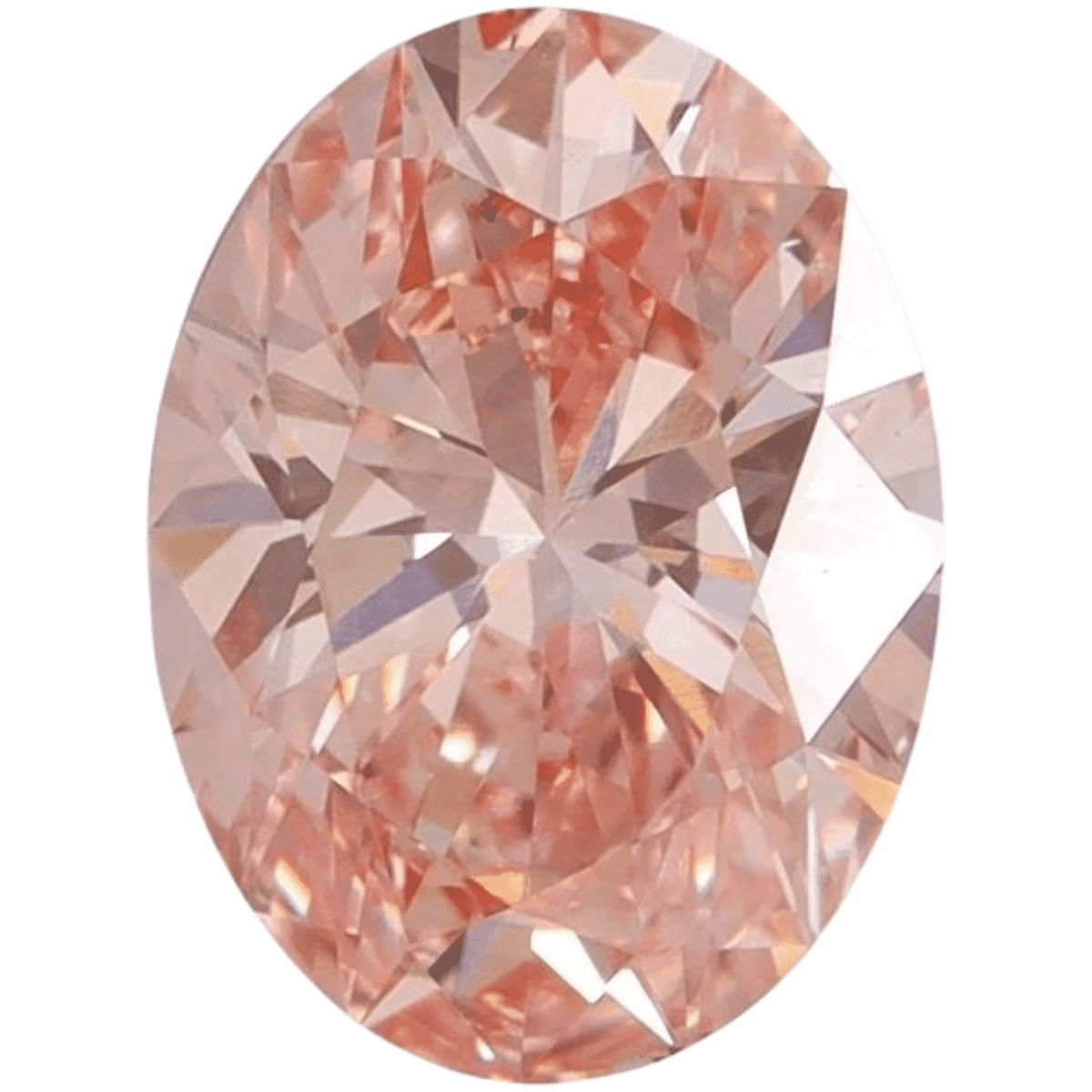 IGI Certified Luxuriant Lab Grown Pink Diamond (Oval) (VS2) 2.50 ctw image number 1