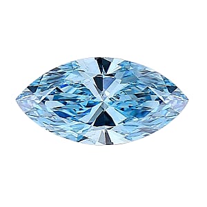 IGI Certified Luxuriant Lab Grown Blue Diamond (VS2) (Mrq Mix Mix) 2.00 ctw