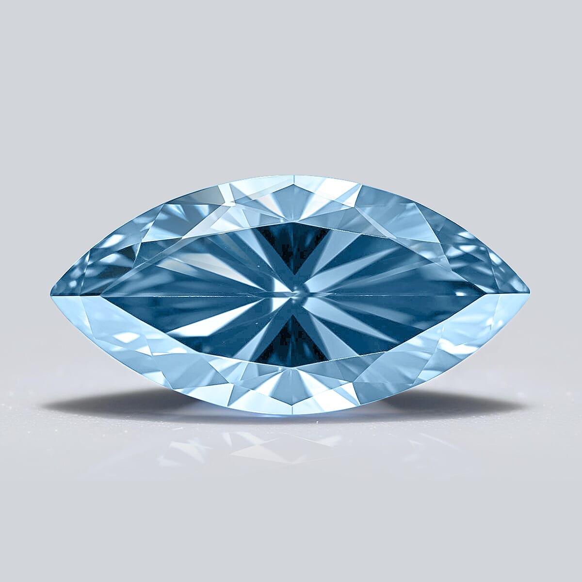 IGI Certified Luxuriant Lab Grown Blue Diamond (VS2) (Mrq Mix Mix) 2.00 ctw image number 1