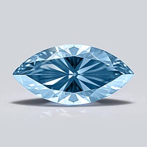 IGI Certified Luxuriant Lab Grown Blue Diamond (VS2) (Mrq Mix Mix) 2.00 ctw