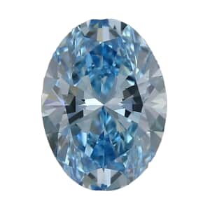 IGI Certified Luxuriant Lab Grown Blue Diamond (VS2) (Ovl Mix Mix) 2.00 ctw