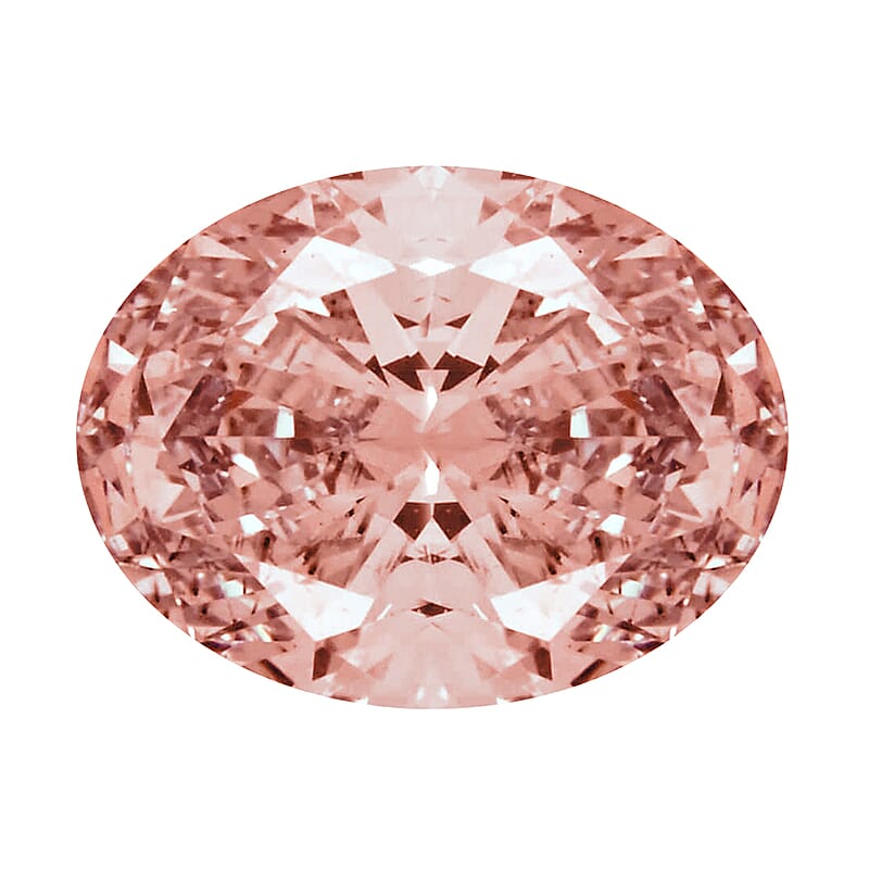 IGI Certified Luxuriant Lab Grown Pink Diamond (VS2) (Ovl) 2.00 ctw