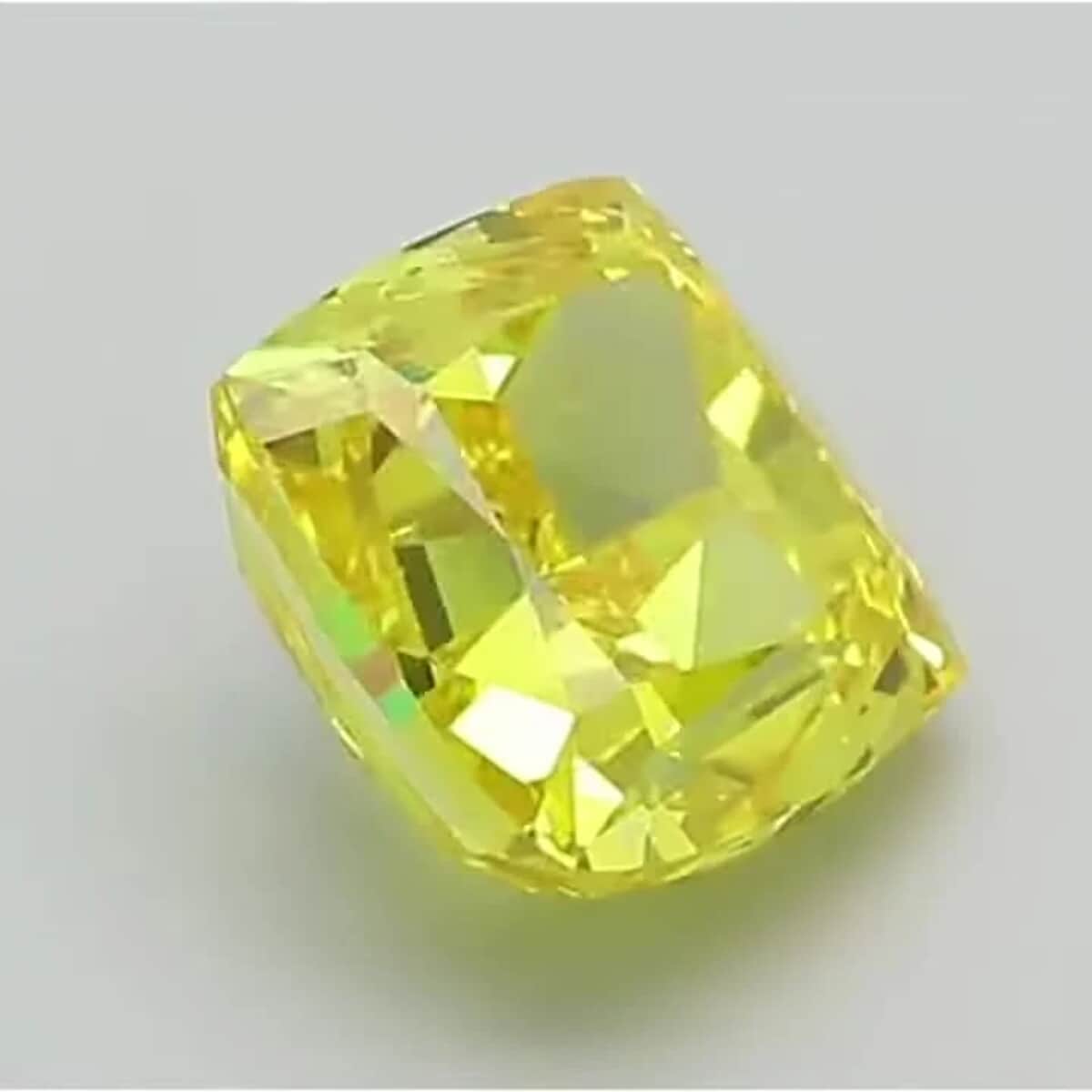 IGI Certified Luxuriant Lab Grown Yellow Diamond (VS2) (Cush Mix Mix) 2.50 ctw image number 2