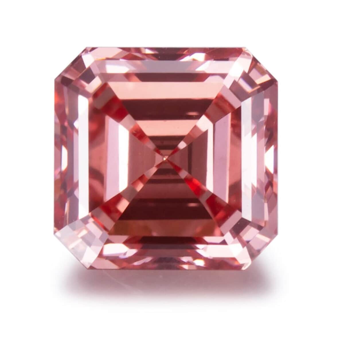 IGI Certified Luxuriant Lab Grown Pink Diamond (VS2) (Asscher) 3.50 ctw image number 0