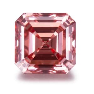 IGI Certified Luxuriant Lab Grown Pink Diamond (VS2) (Asscher) 3.50 ctw