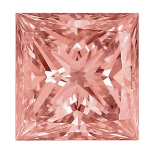 IGI Certified Luxuriant Lab Grown Pink Diamond (Square) (VS2) 3.00 ctw